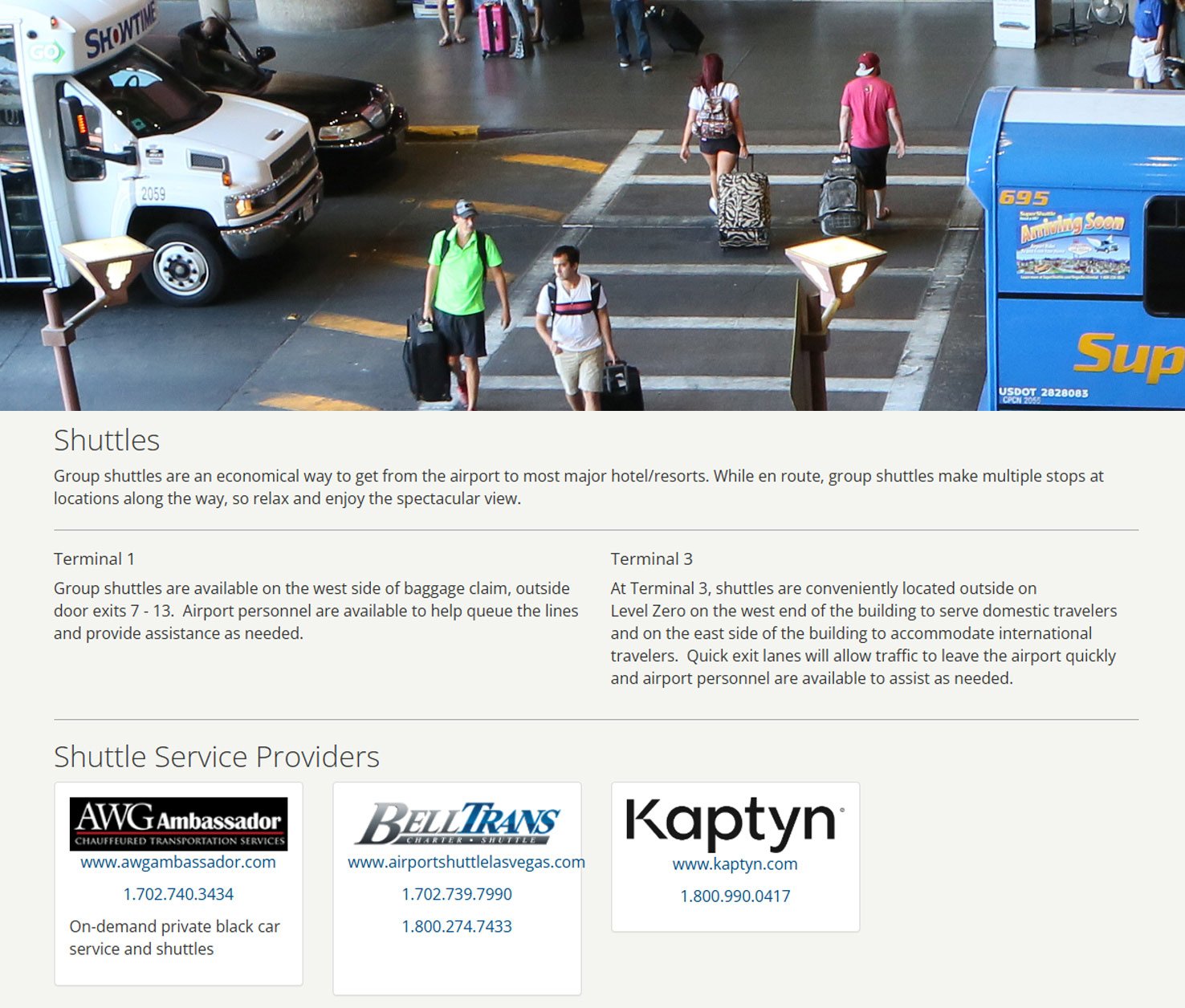 Airport Transfer in Las Vegas