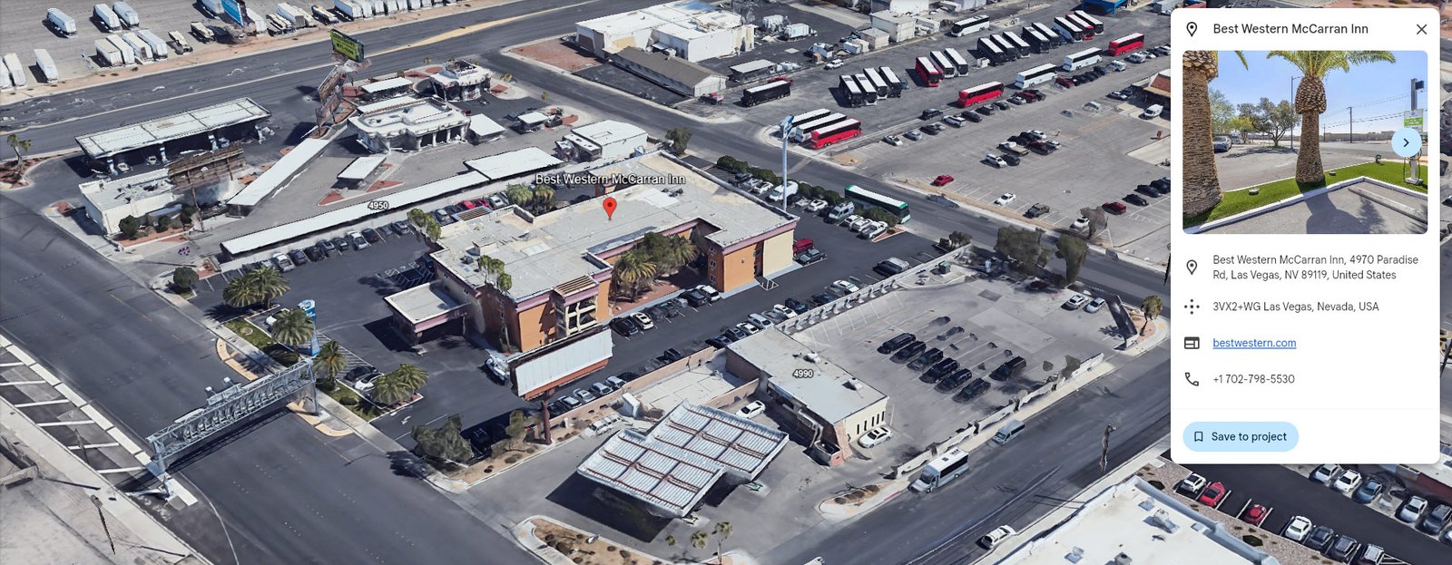 Best Western McCarran Inn parking