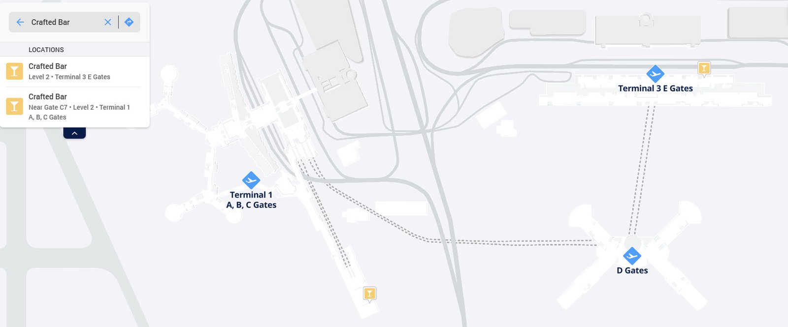 Crafted Bar las vegas airport