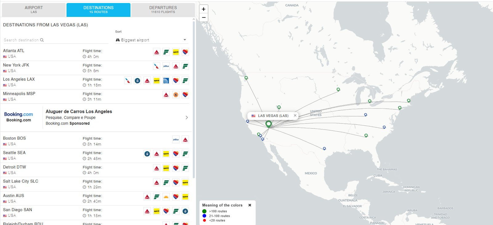 Delta Air lines destination
