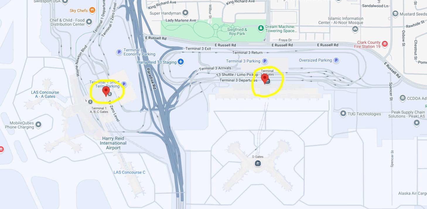 Inter-terminal Shuttle las vegas airport