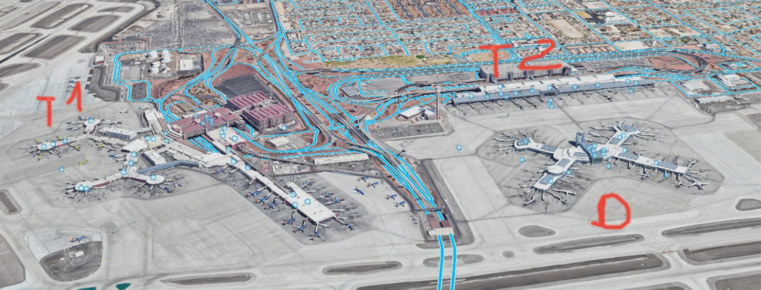 las vegas international airport terminal map 