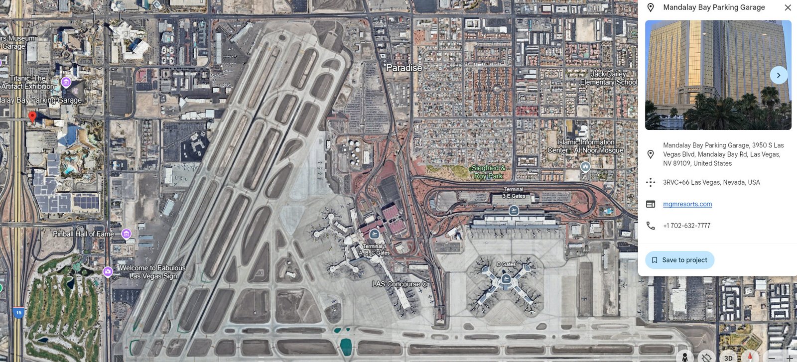 Mandalay Bay parking las vegas airport