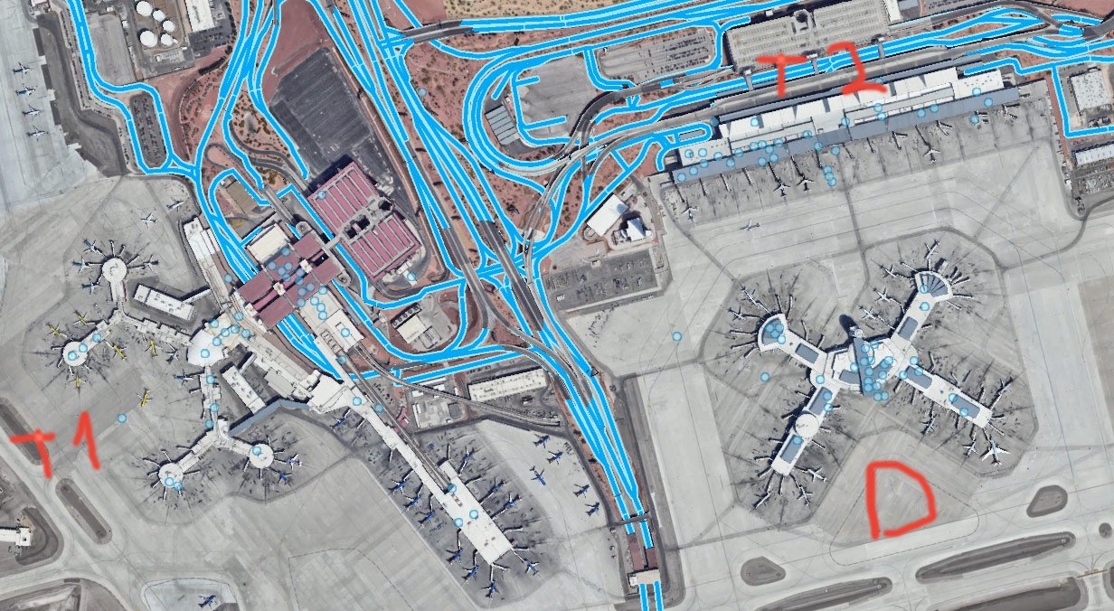 map las vegas airport terminals