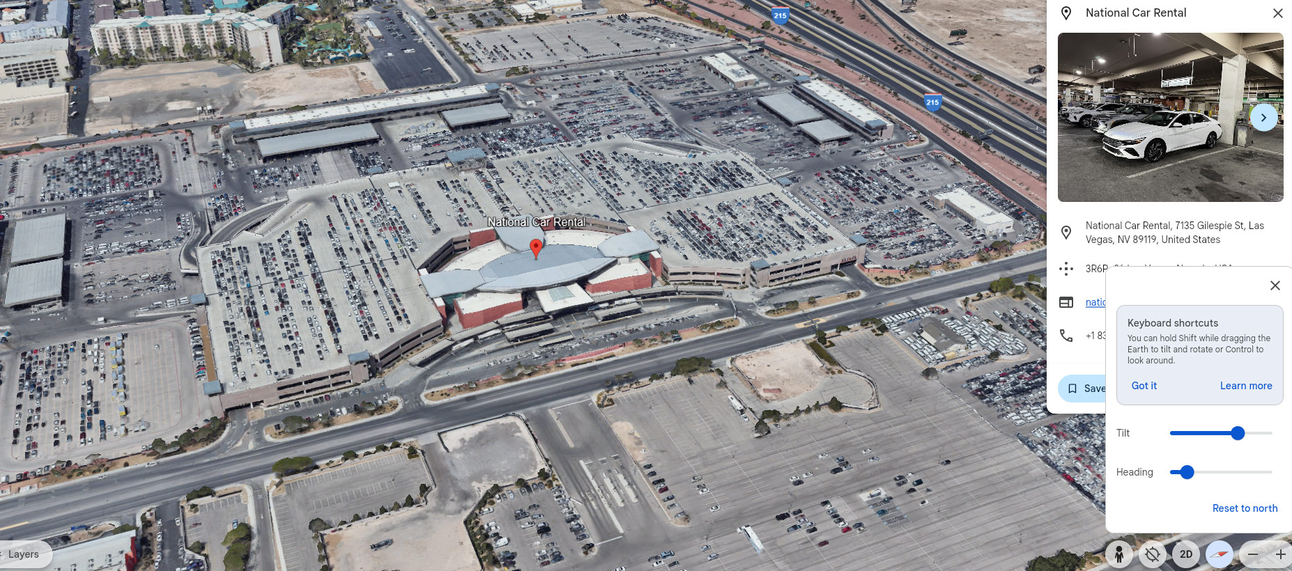National Car Rental las vegas airport
