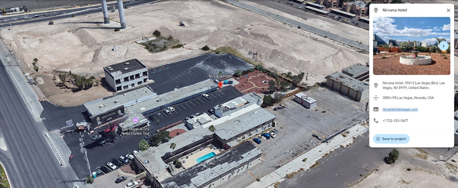 Nirvana Hotel parking