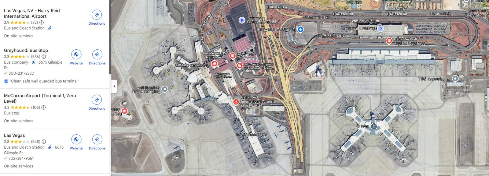 Public Transport Las Vegas airport