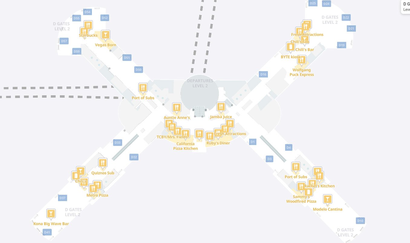 restaurants in Terminal 1