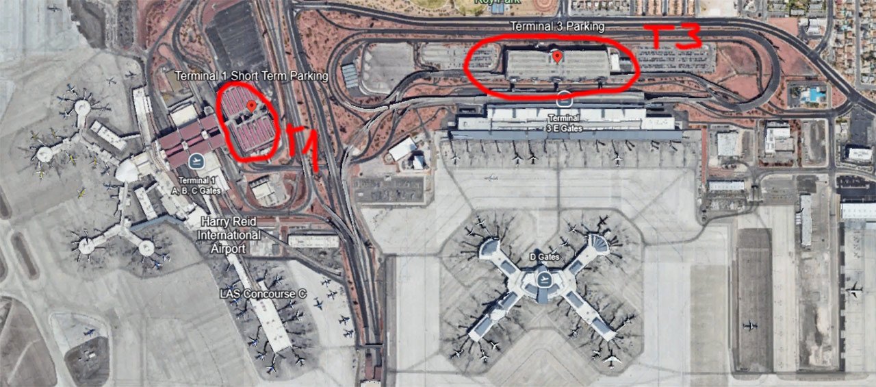 Short term parking las vegas airport