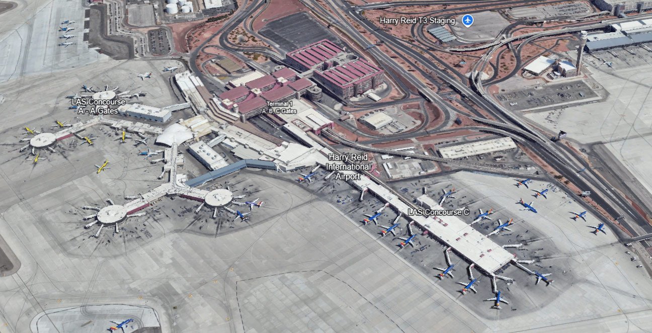 Terminal 1 Las Vegas airport map