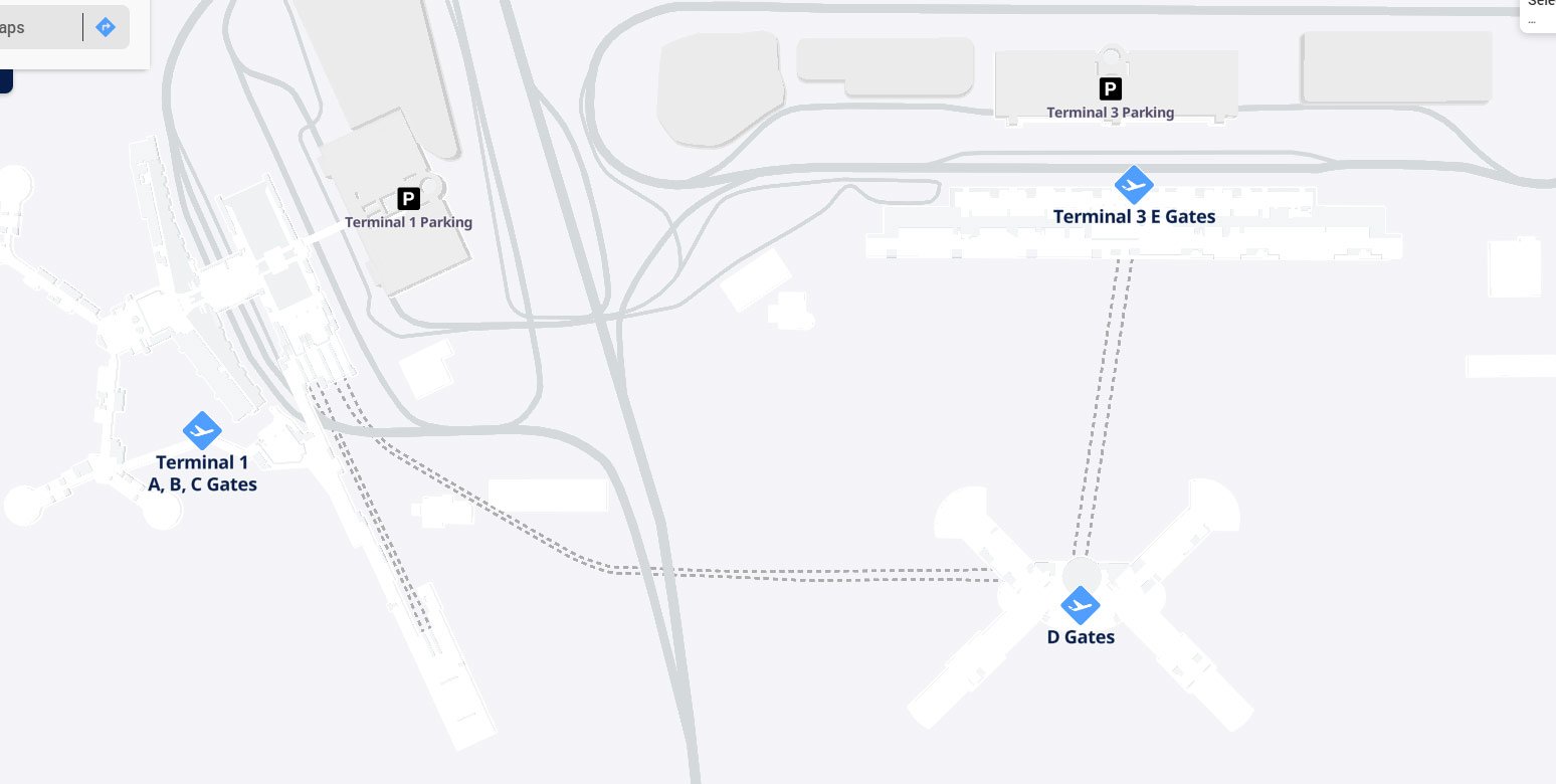 Terminal 3 Las Vegas airport map