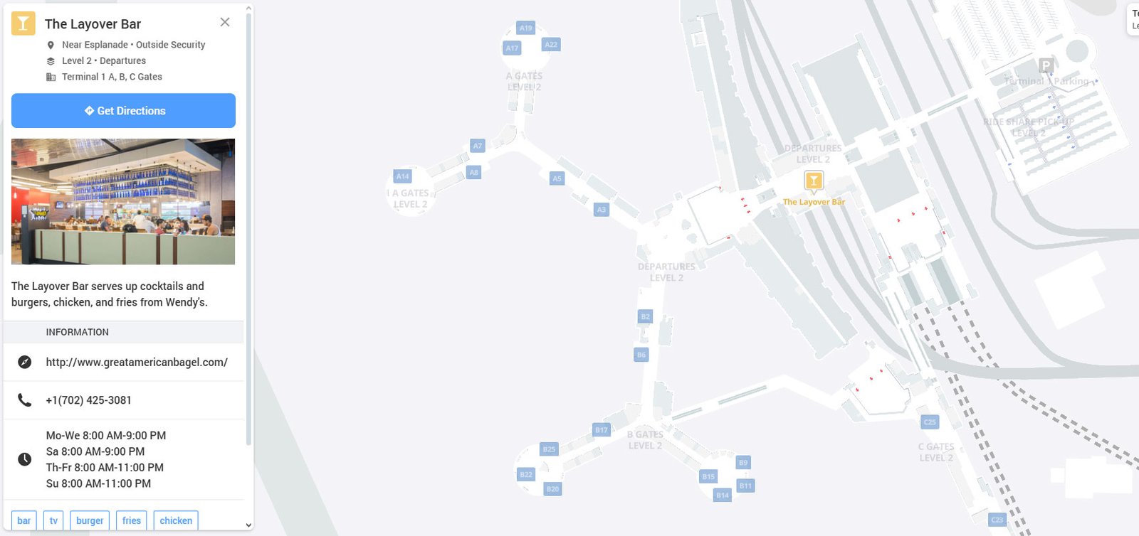 The Layover Bar las airport