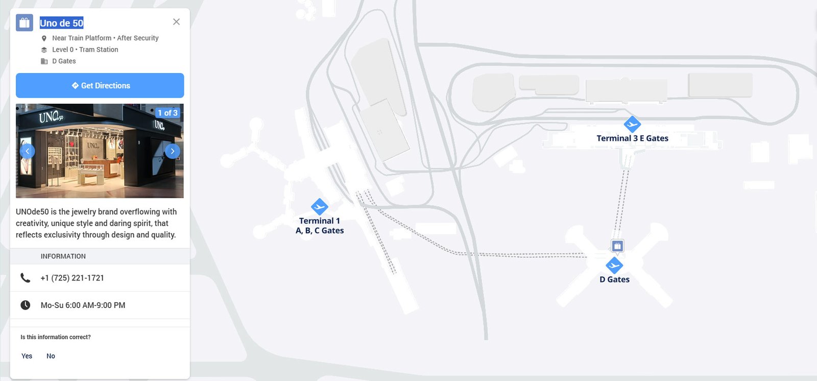 Uno de 50 las vegas airport