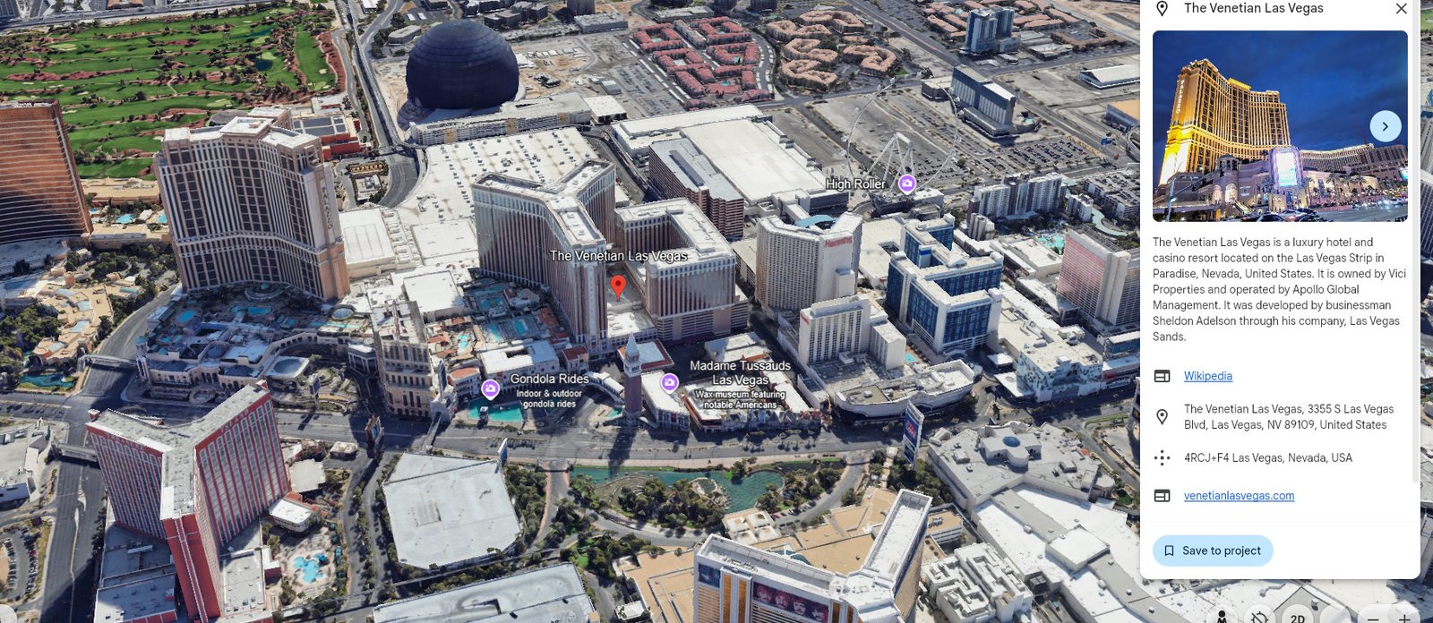 Venetian Las Vegas parking